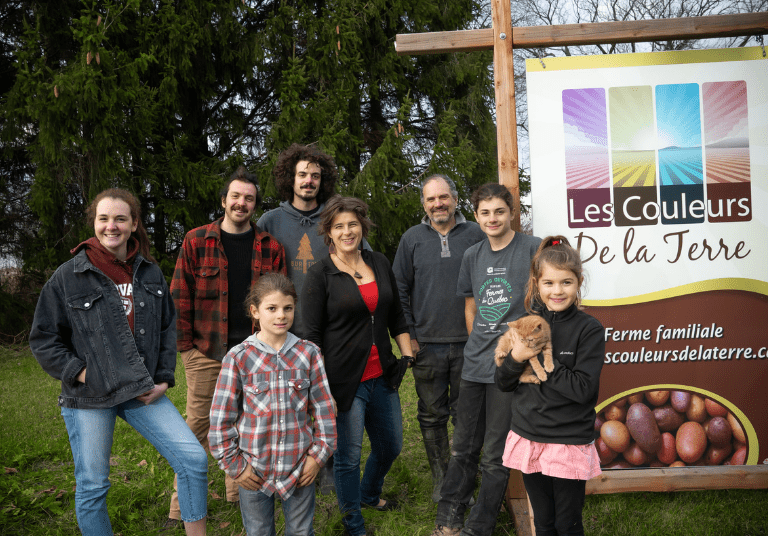 La poutine "produit vedette" de la ferme Les Couleurs de la terre