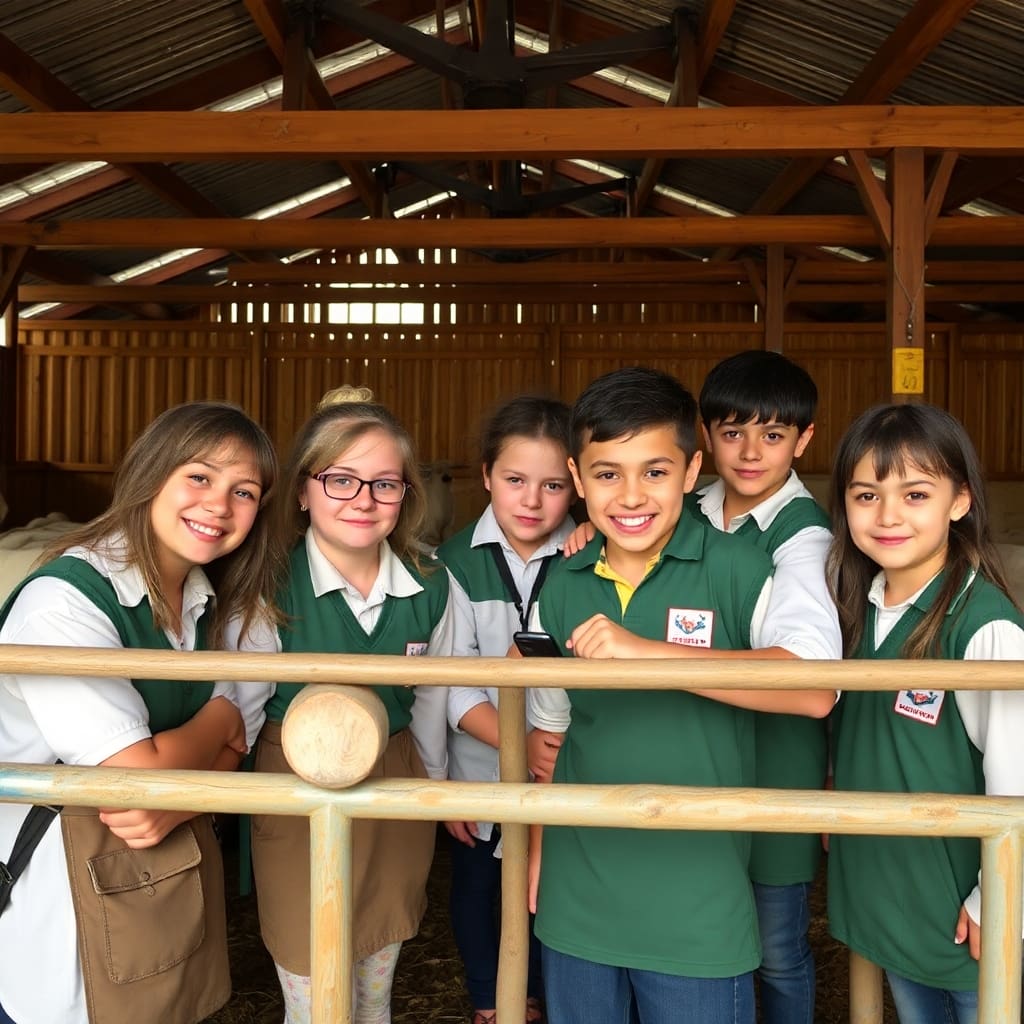 Groupe scolaire à la ferme