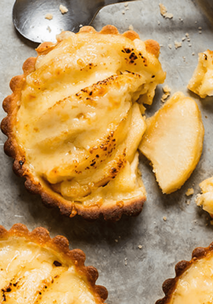 Fromagerie L'Ancêtre - Recette 2 - Tartelette aux pommes gratinée au cheddar bio vieilli 