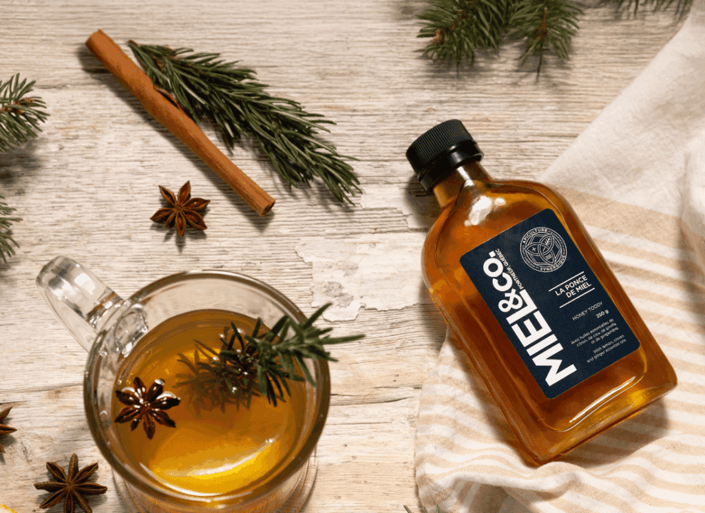 Ponce de miel réconfortante