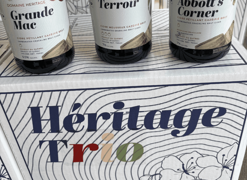 Caisse trio de cidres locaux