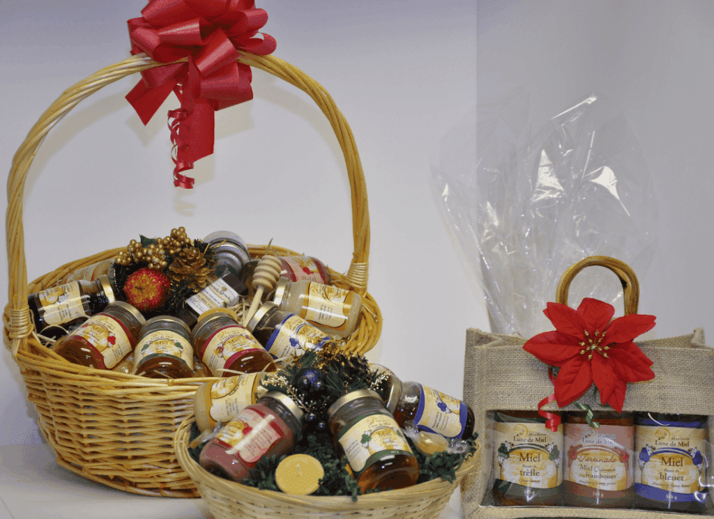 Emballages-cadeaux au miel