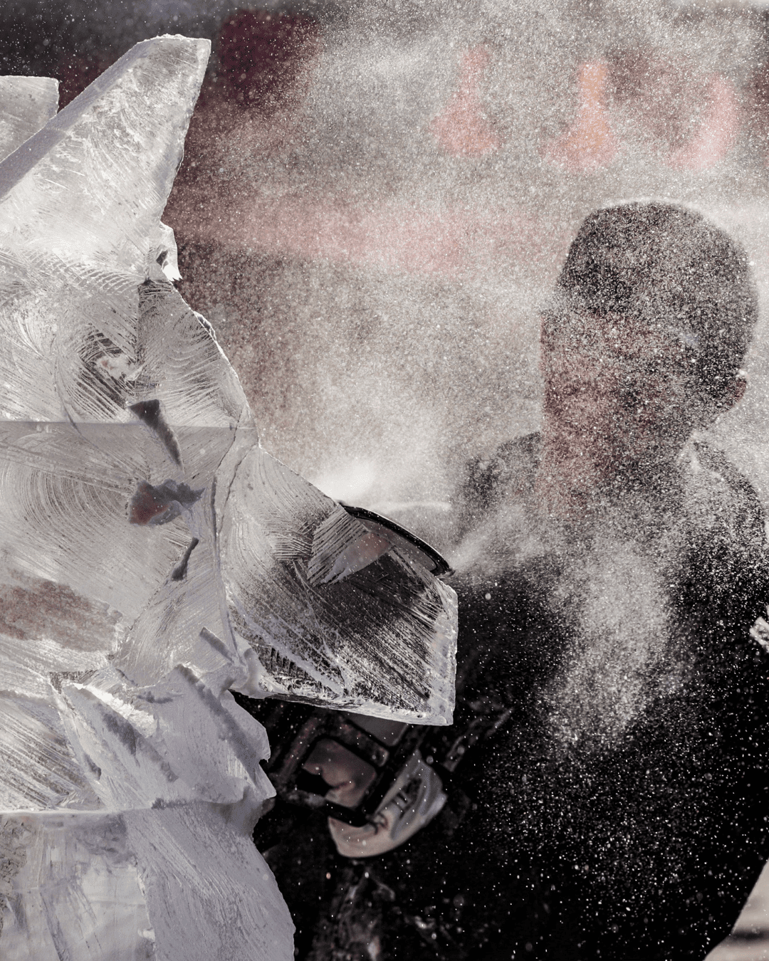 Sculpture de glace, Érablière Charbonneau