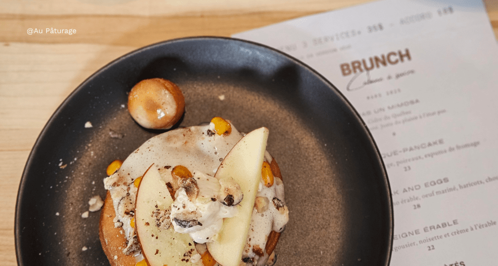 Repas revisité pour un brunch moderne - Au Pâturage
