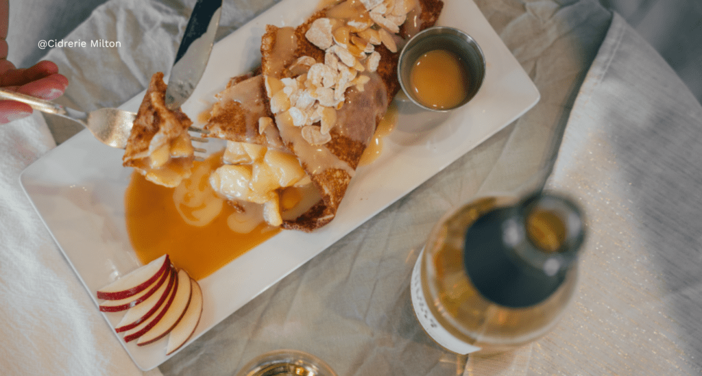 Accord menu brunch : crêpe et cidre, Cidrerie Milton